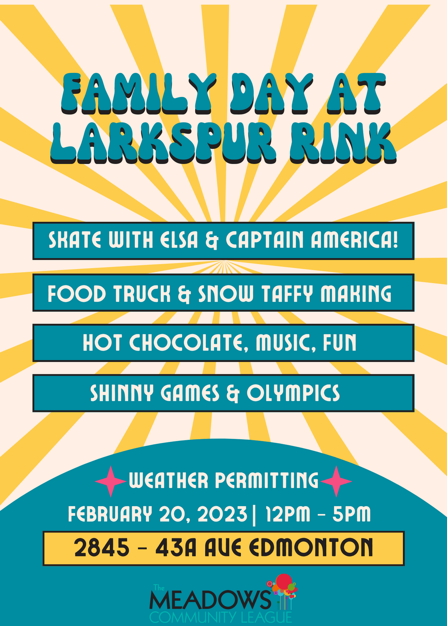Family Day Larkspur Rink The Meadows Community League